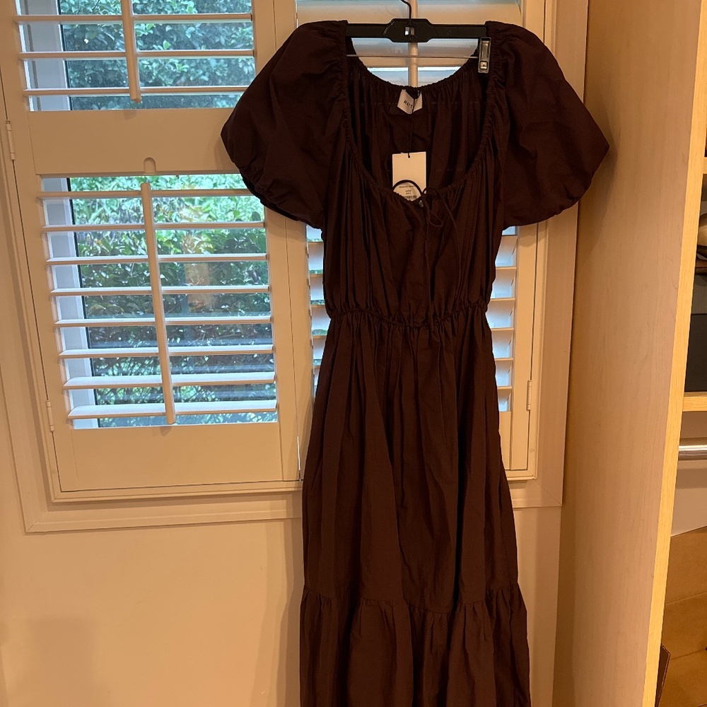 Matteau Drawcord dress in brown